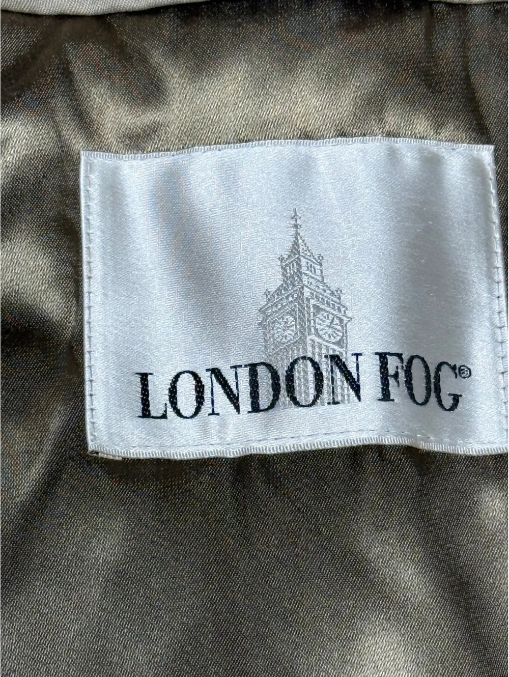 London Fog Classic Men's Trench Coat Size 40 Regular Tan